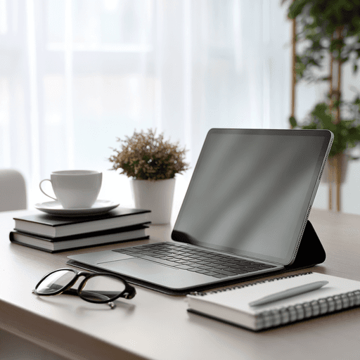 An office with people working
