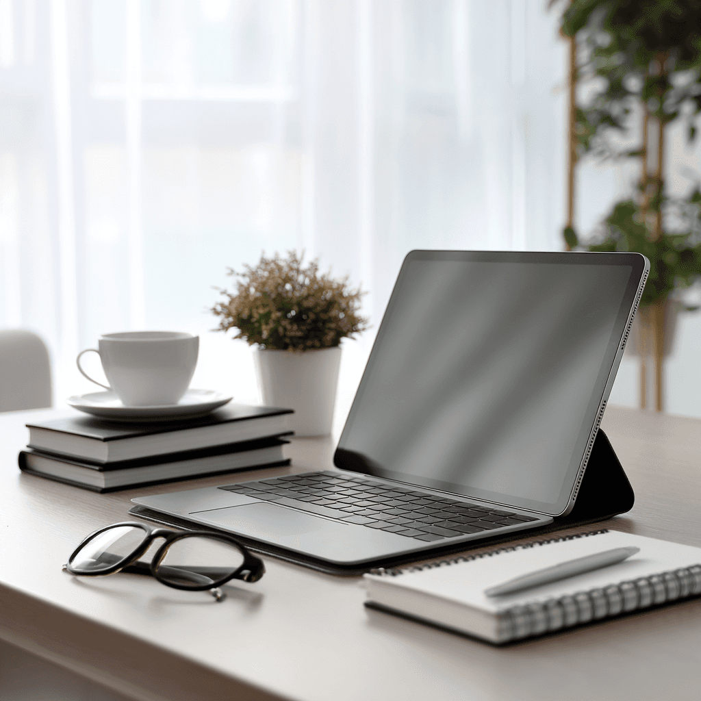 An office with people working