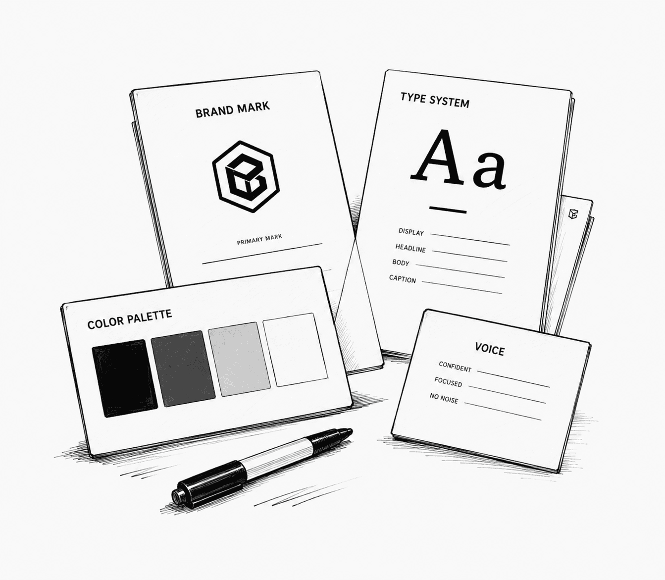 Identity brand illustration