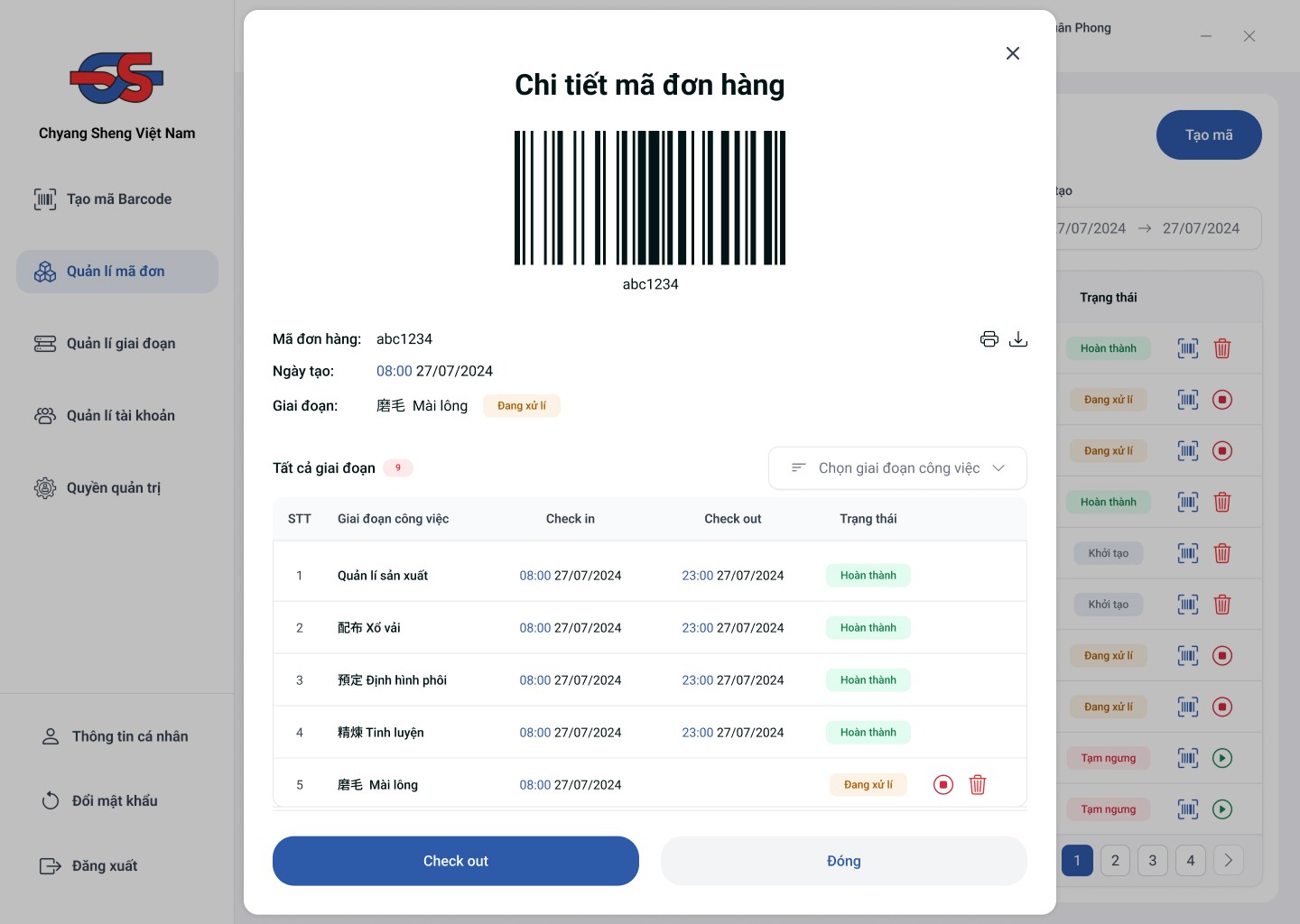 Persona's tests, popup