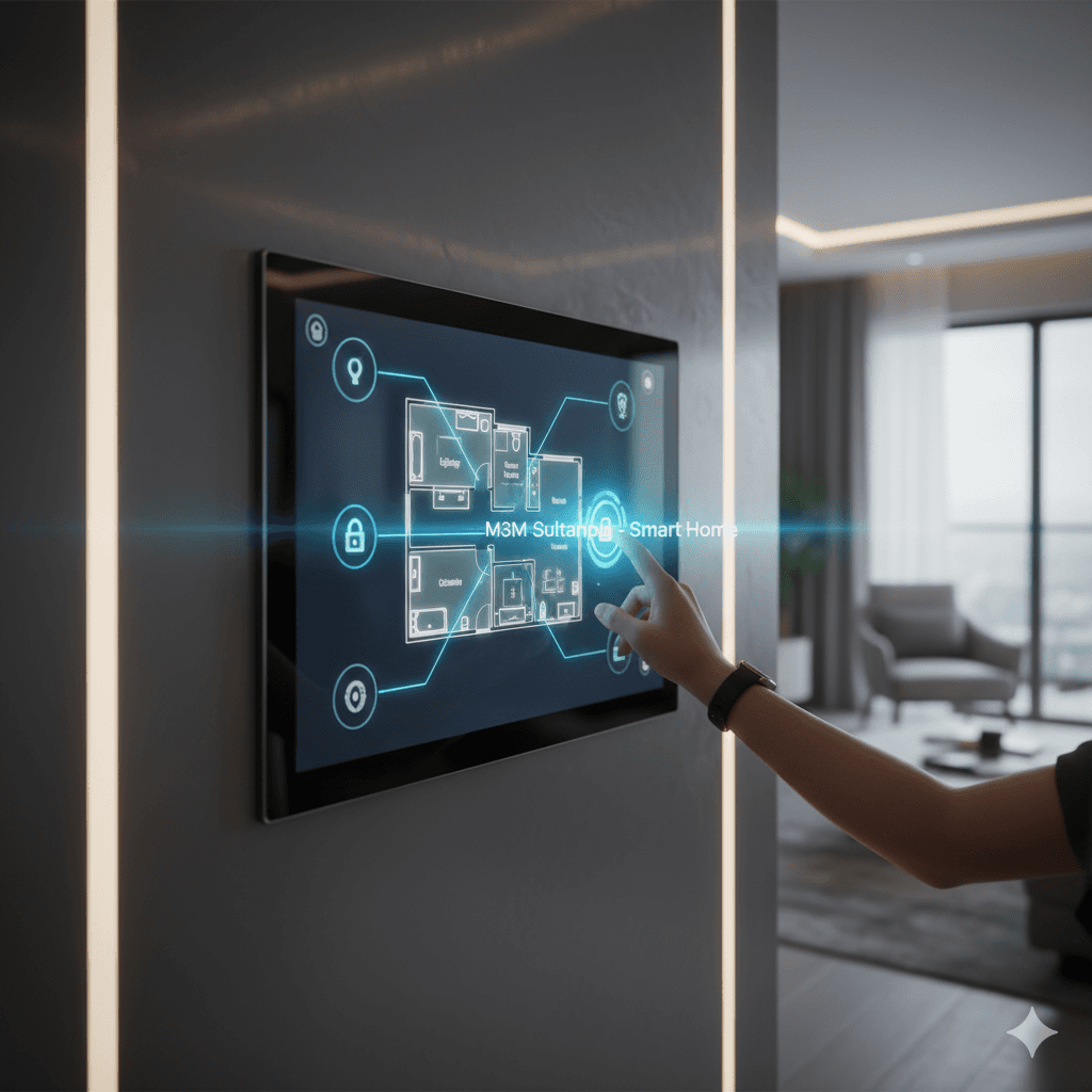 M3M Sultanpur Lucknow smart home control panel