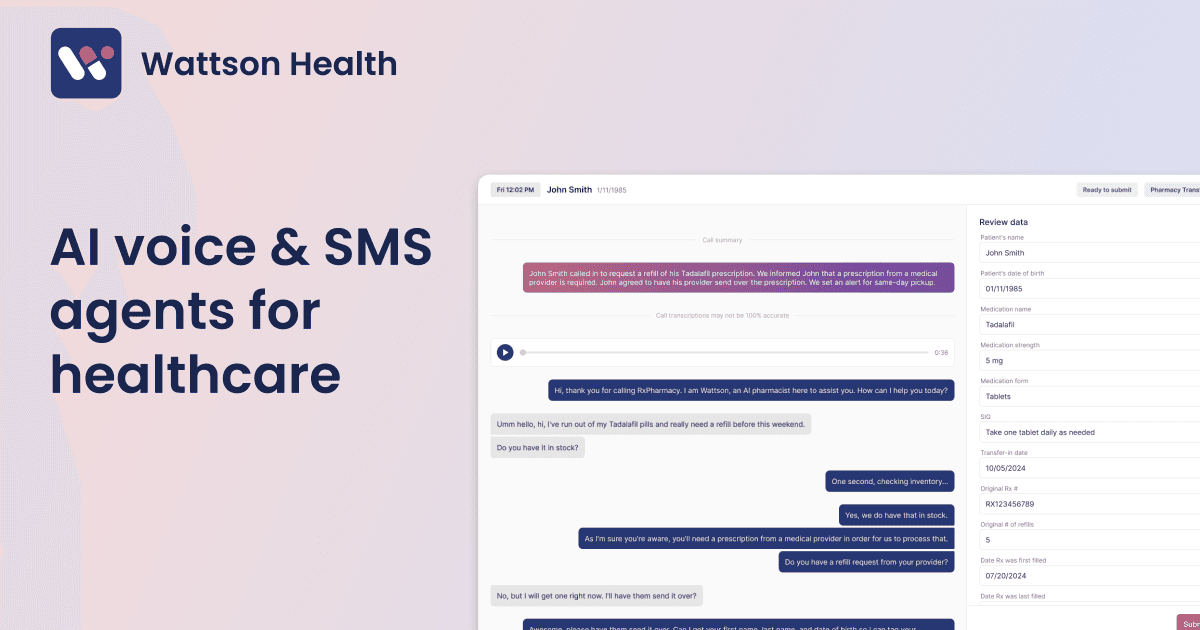 Wattson Health - AI Voice & SMS Agents for Healthcare logo