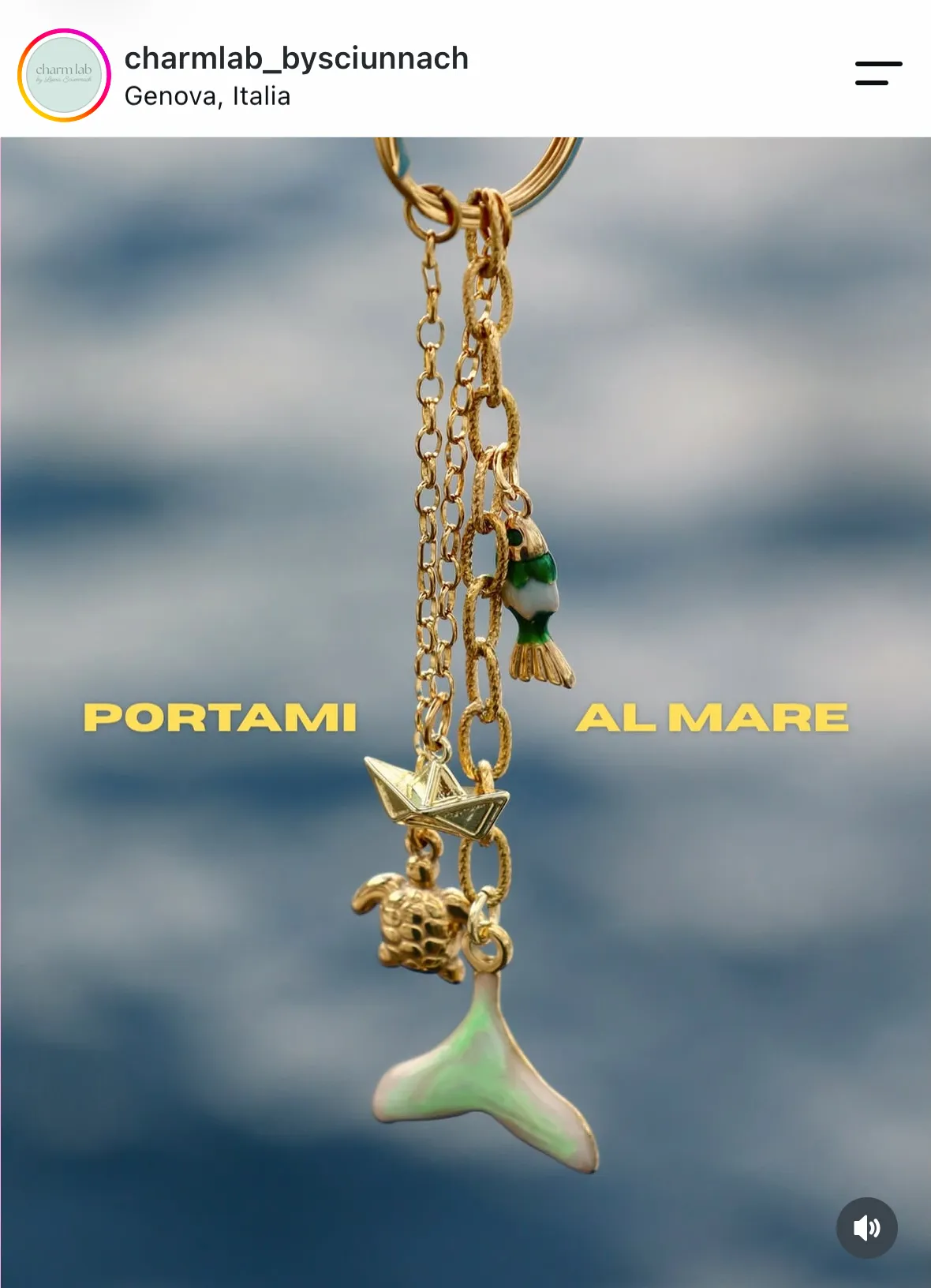 Post Instagram realizzato da Aura Studio, agenzia di comunicazione di Genova: shooting fotografico dei bijoux Laura Sciunnach e sviluppo di una strategia social orientata al branding.
