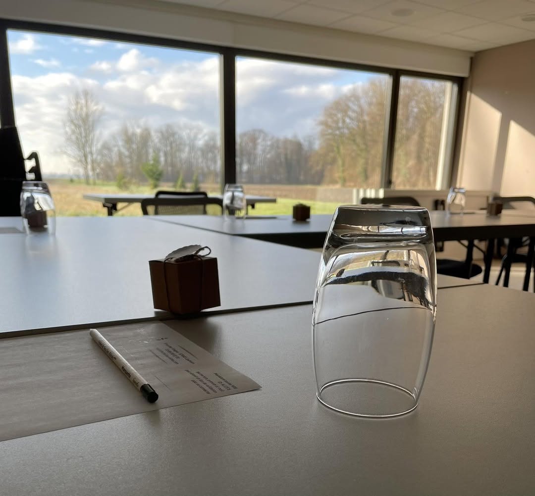 Salle de séminaire avec vue sur la forêt
