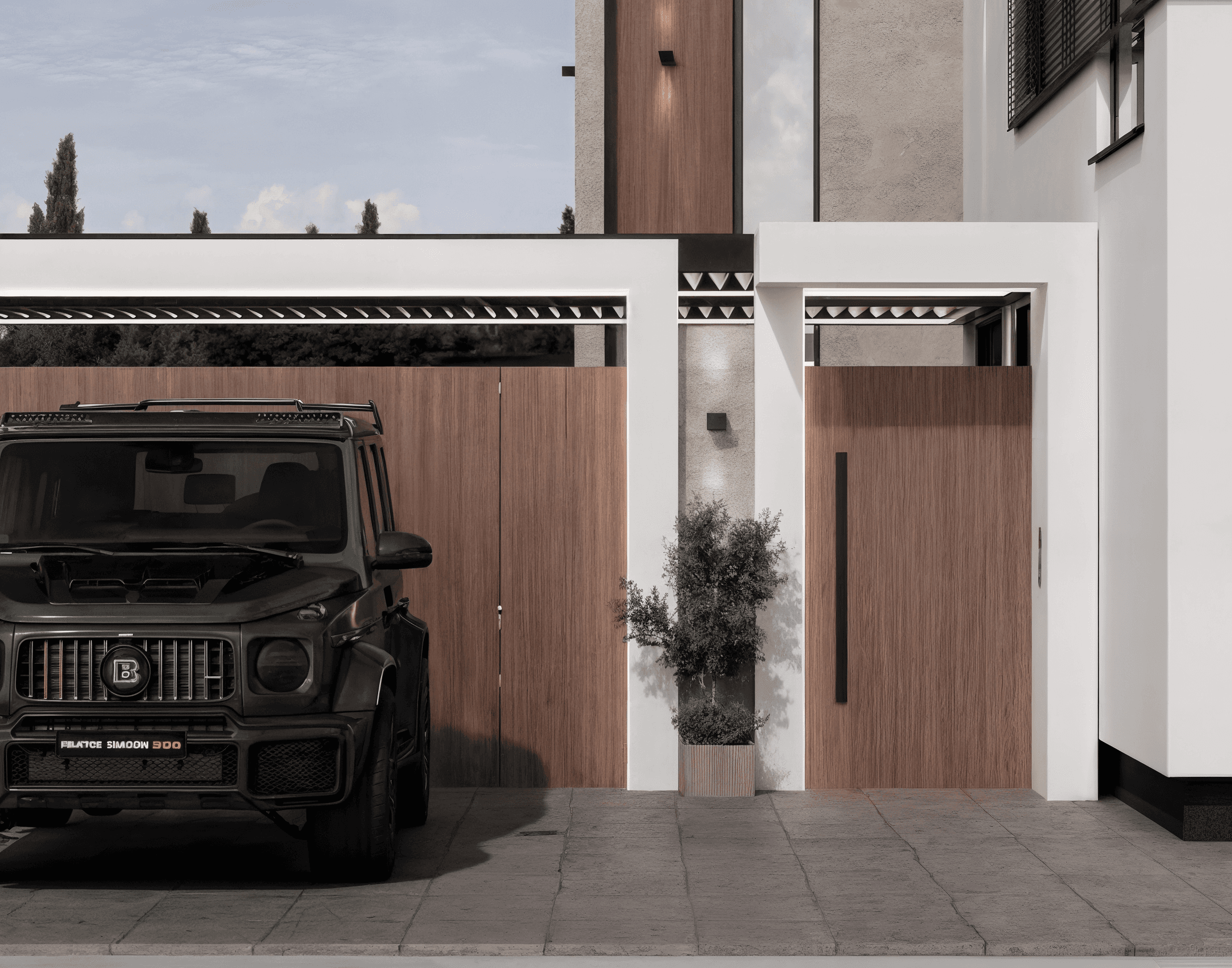 Contemporary wooden architecture featuring natural cedar cladding and floor-to-ceiling glazing