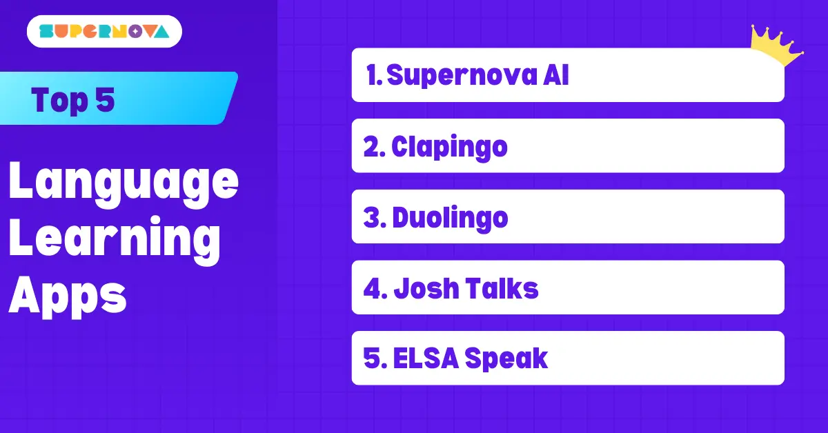 Top 5 English Language Learning Apps