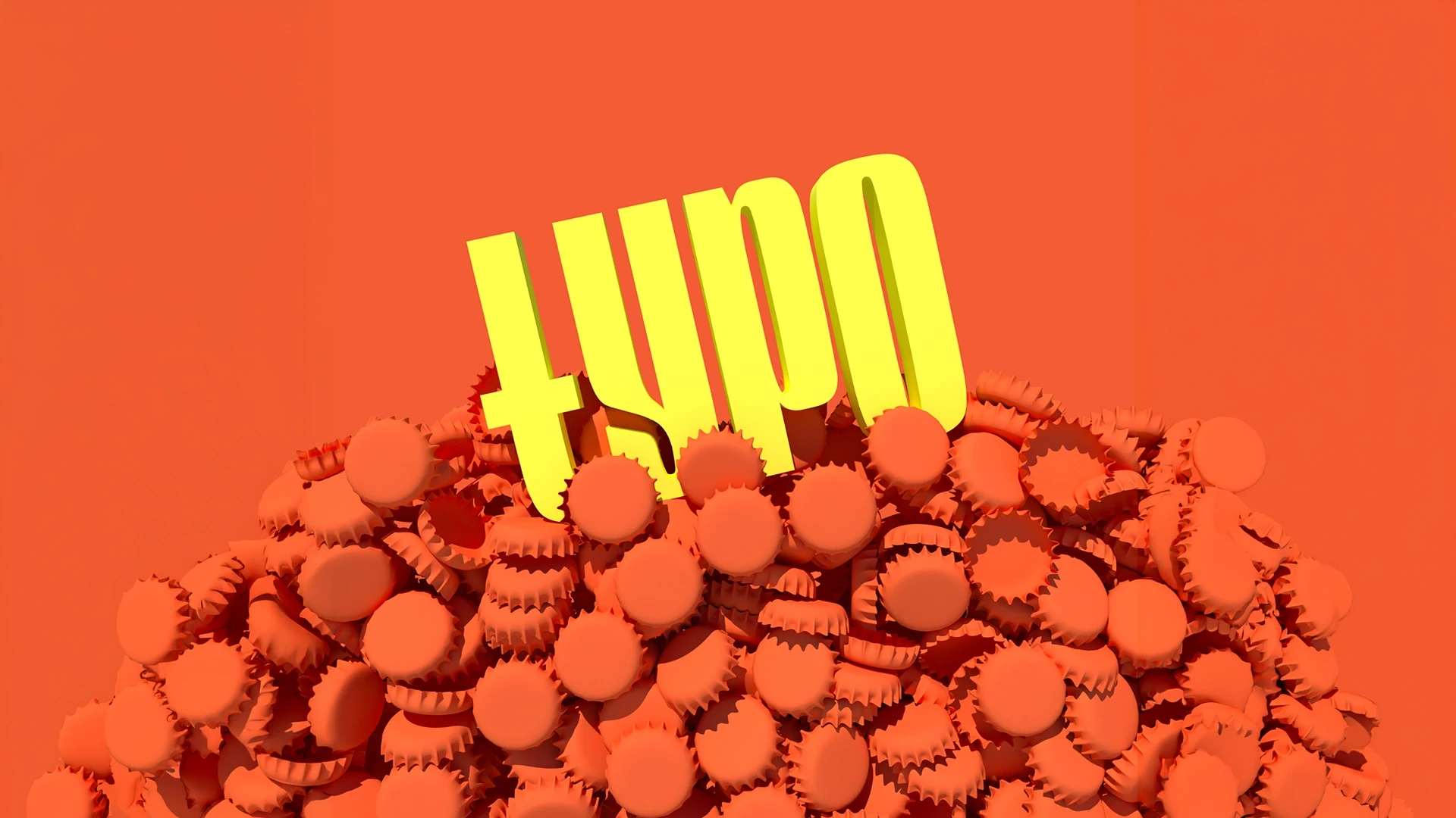 3D rendered product visualization of Typo premium hard seltzers in lifelike shots