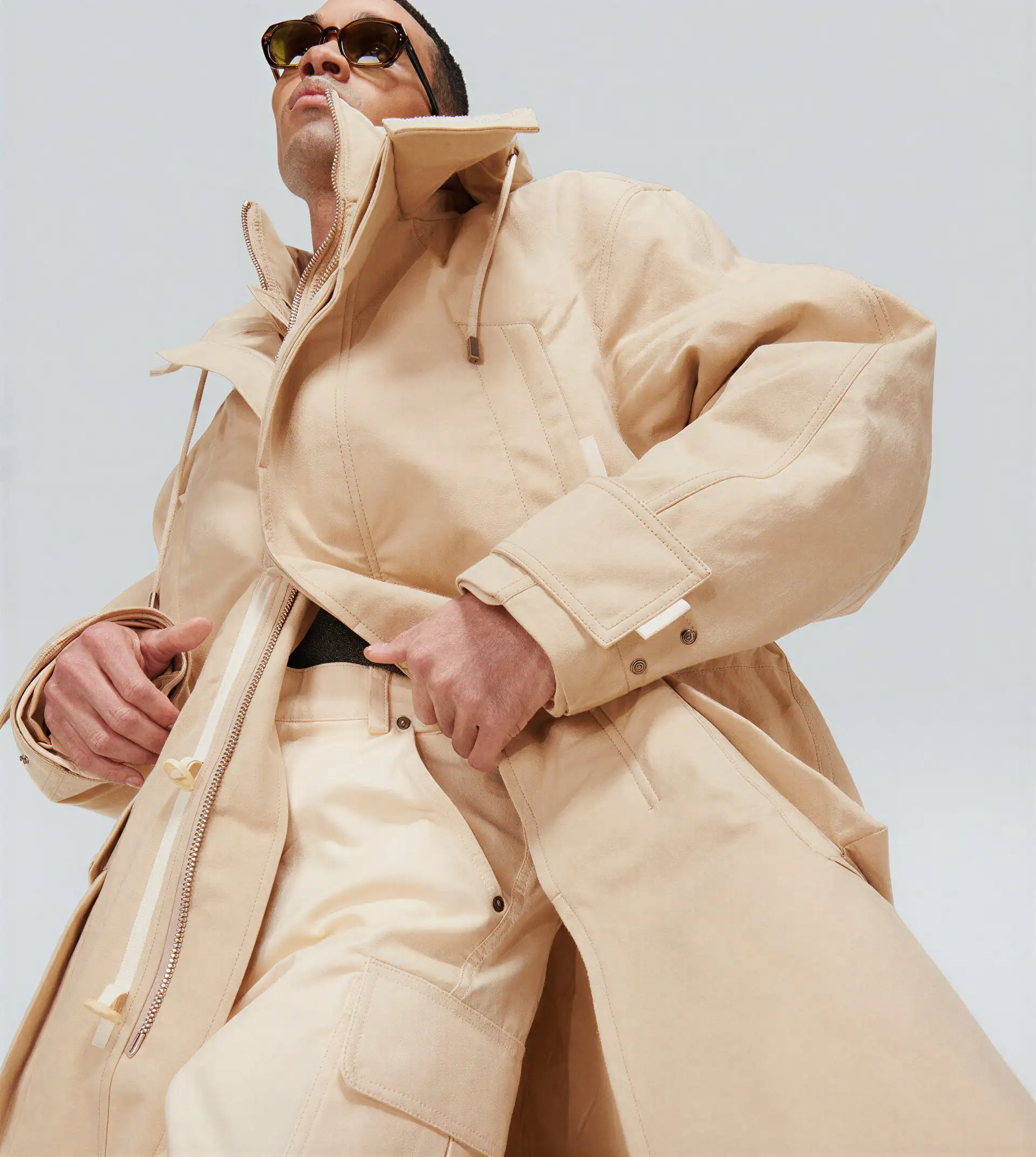 Souvenirs megastore illuminated at night with shoppers