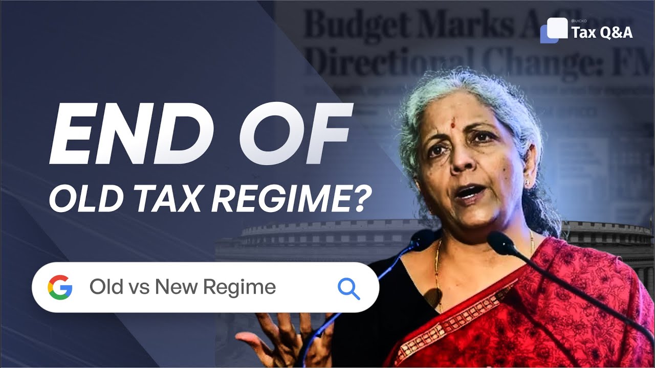 Thumbnail of New Tax Regime and Old Tax Regime Comparision youtube video by Quicko