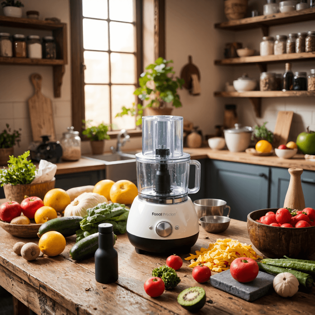 product photography of food processor