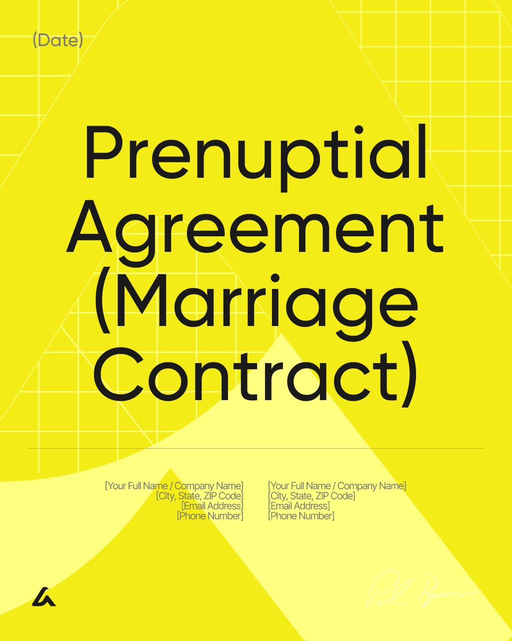 Prenuptial Agreement (Marriage Contract)