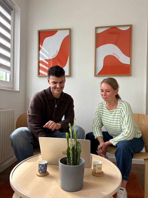 Luca Högy und Jacqueline Wittur.