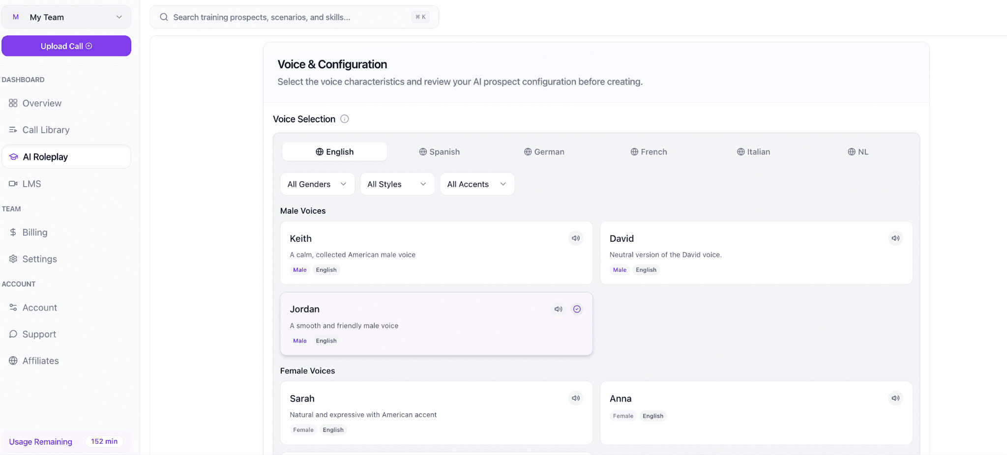 25 plus voice options