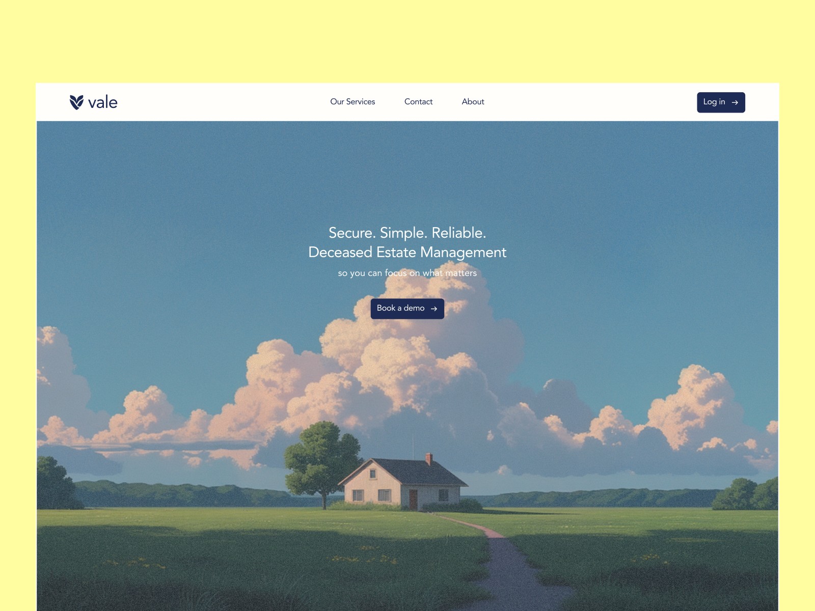 A creative hero image for a SaaS for law firms. 