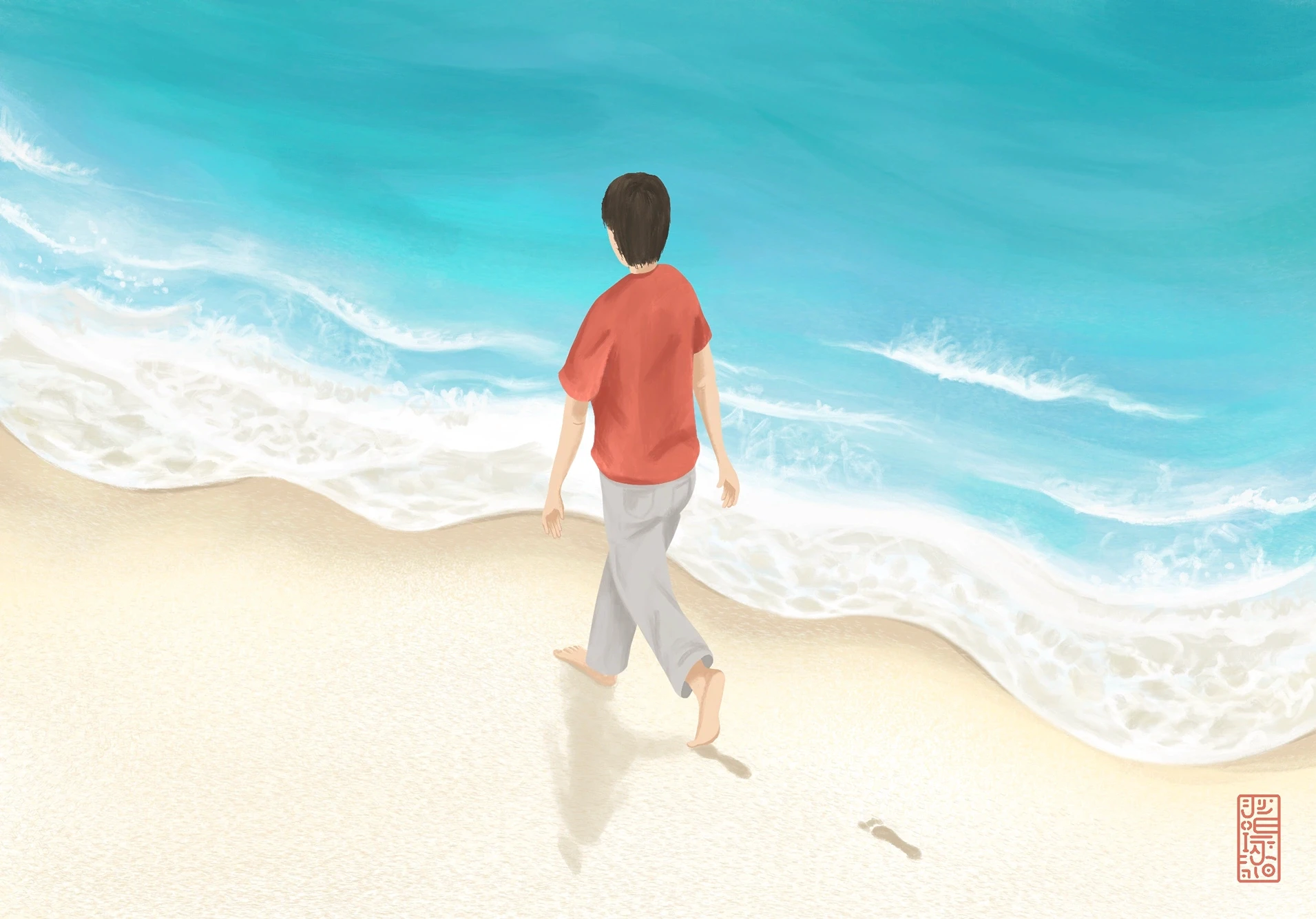 Walking on sand