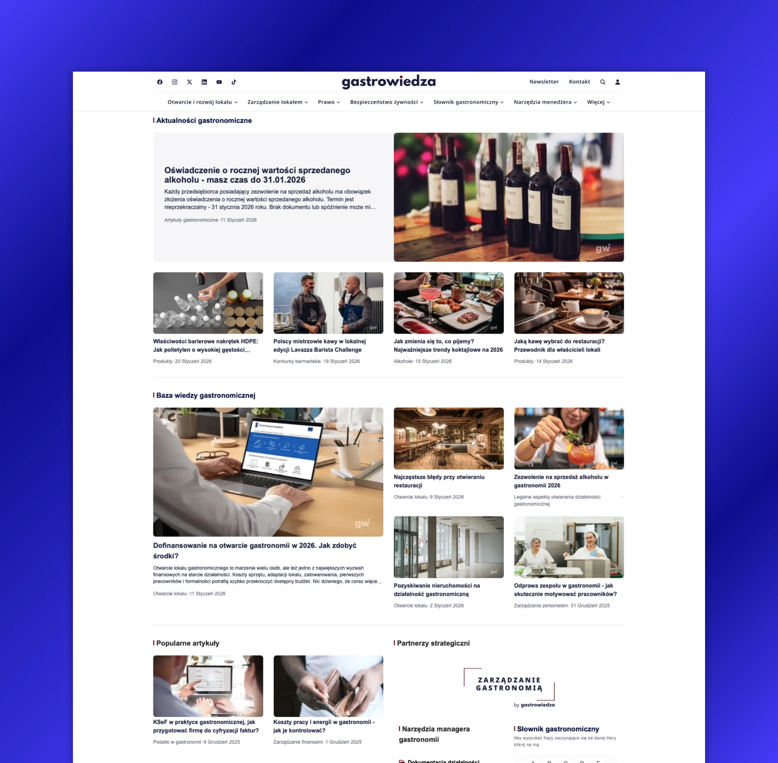 GastroWiedza Website