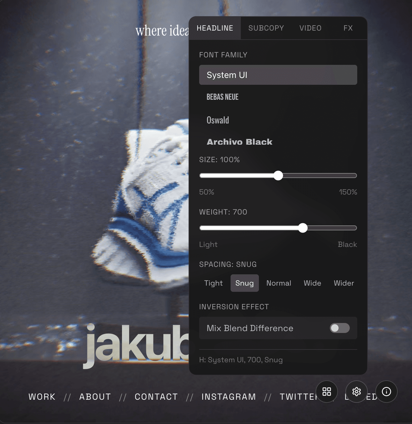 A screenshot of our demo environment. 