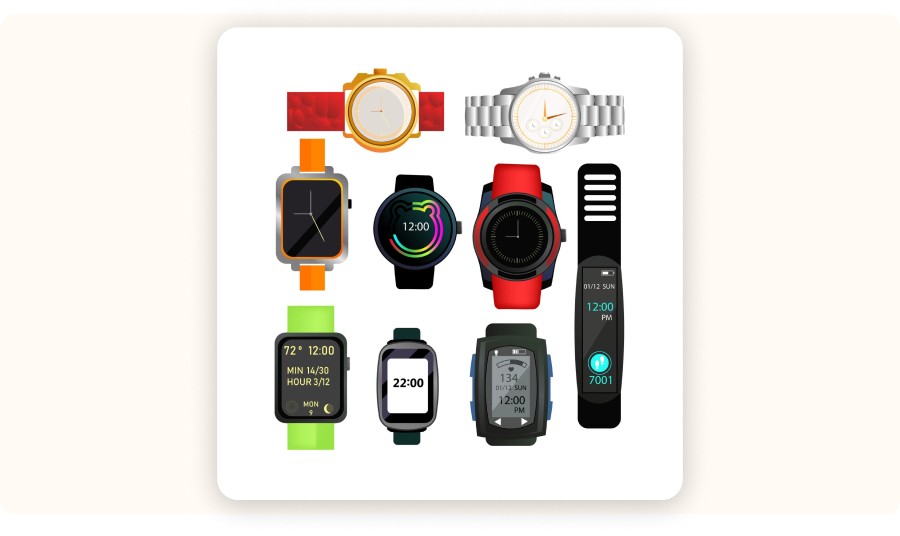 Multiple smartwatches and fitness bands