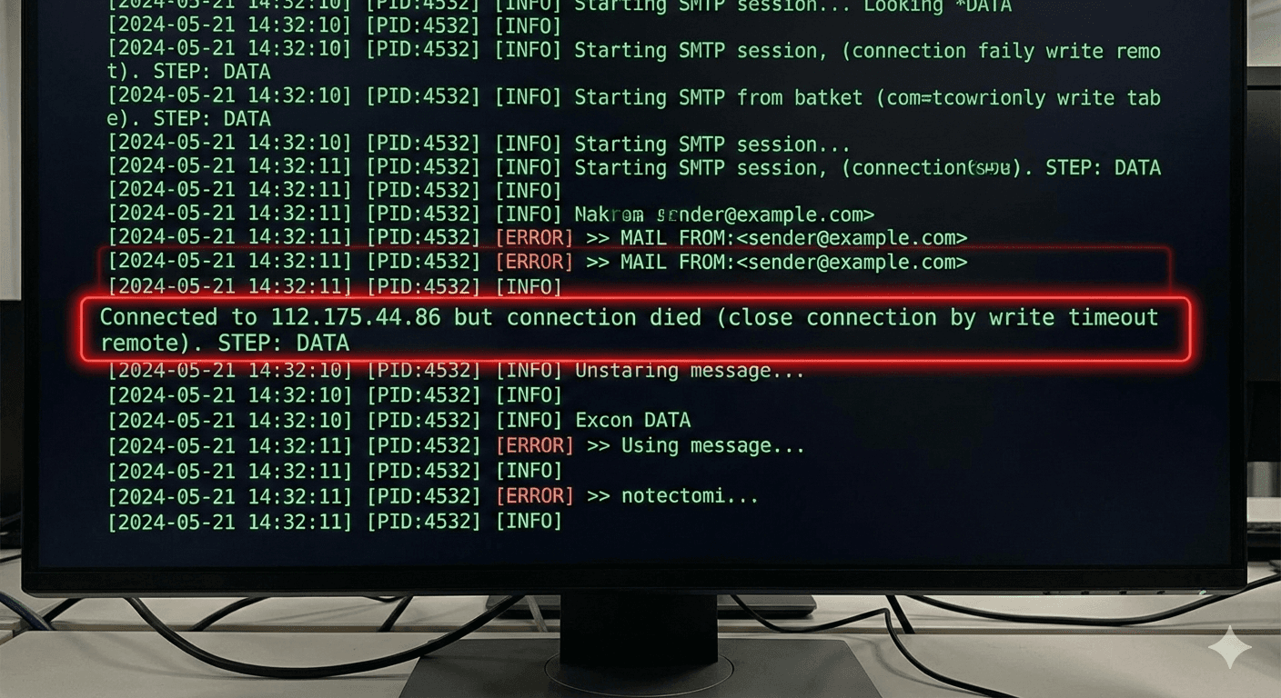스팬스나이퍼 전송 실패 메시지 원인 해결 가이드