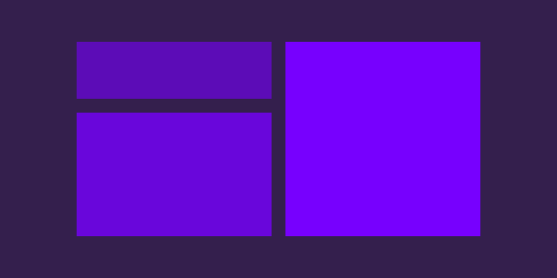 An abstract composition of purple rectangular blocks of varying sizes, symbolizing the allocation of resources within a modern budgeting process