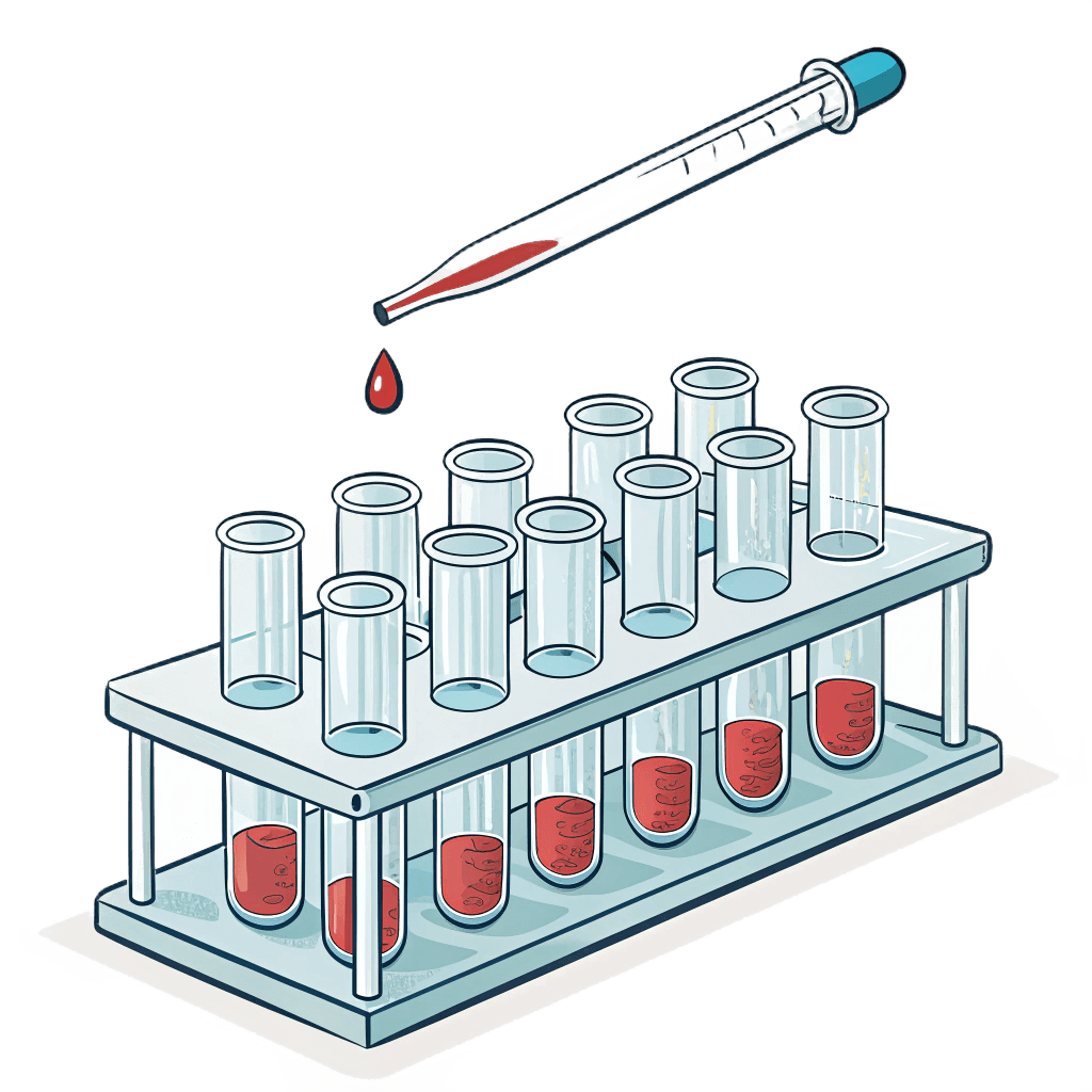 blood test tubes