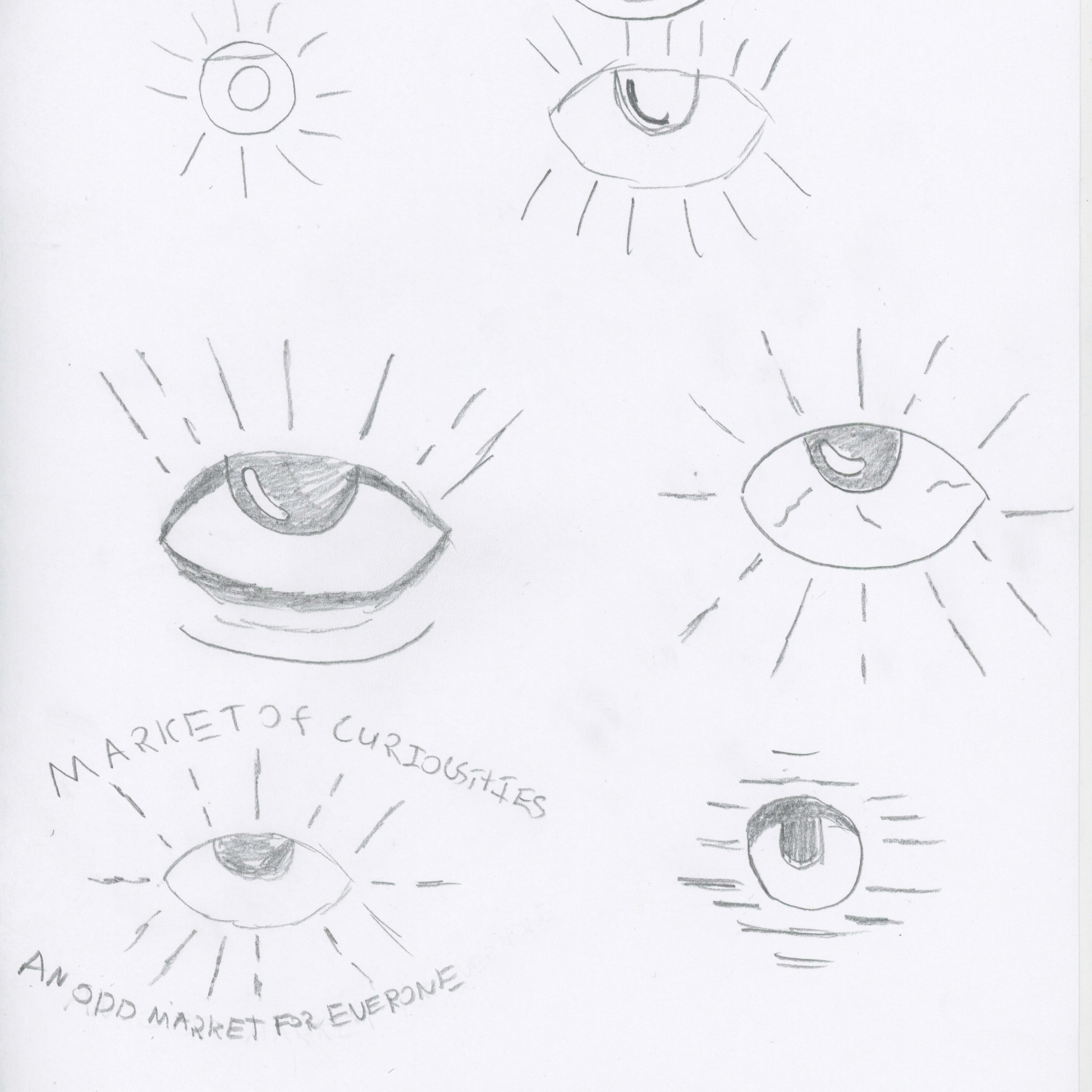 Market of Curiousities logo sketches