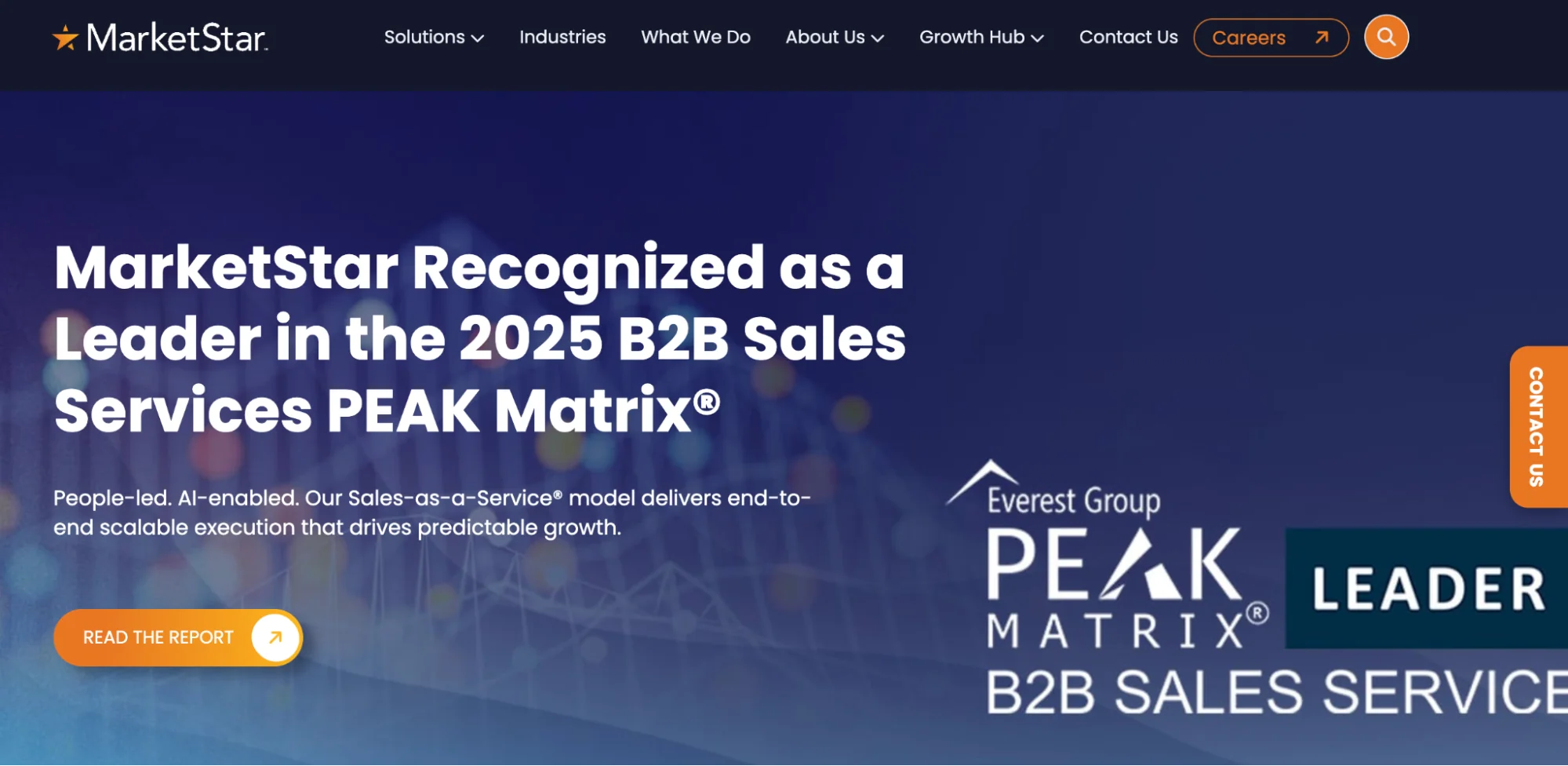 MarketStar homepage: enterprise outsourced SDR and sales acceleration provider