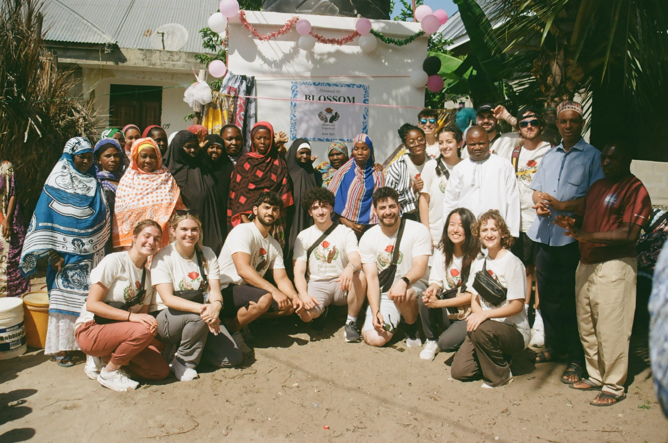 person sitting on grass and using phone