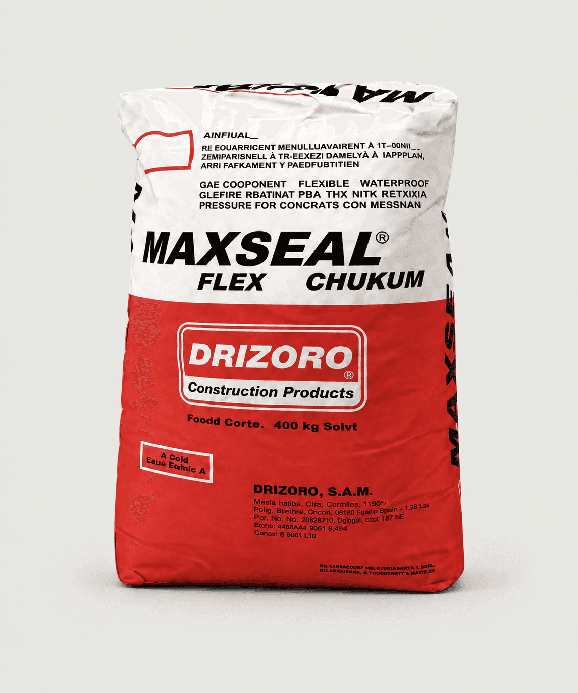 Saco de Maxseal Flex Chukum sobre fondo neutro