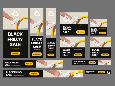 Black Friday Sale Google Web Banner Ads Template