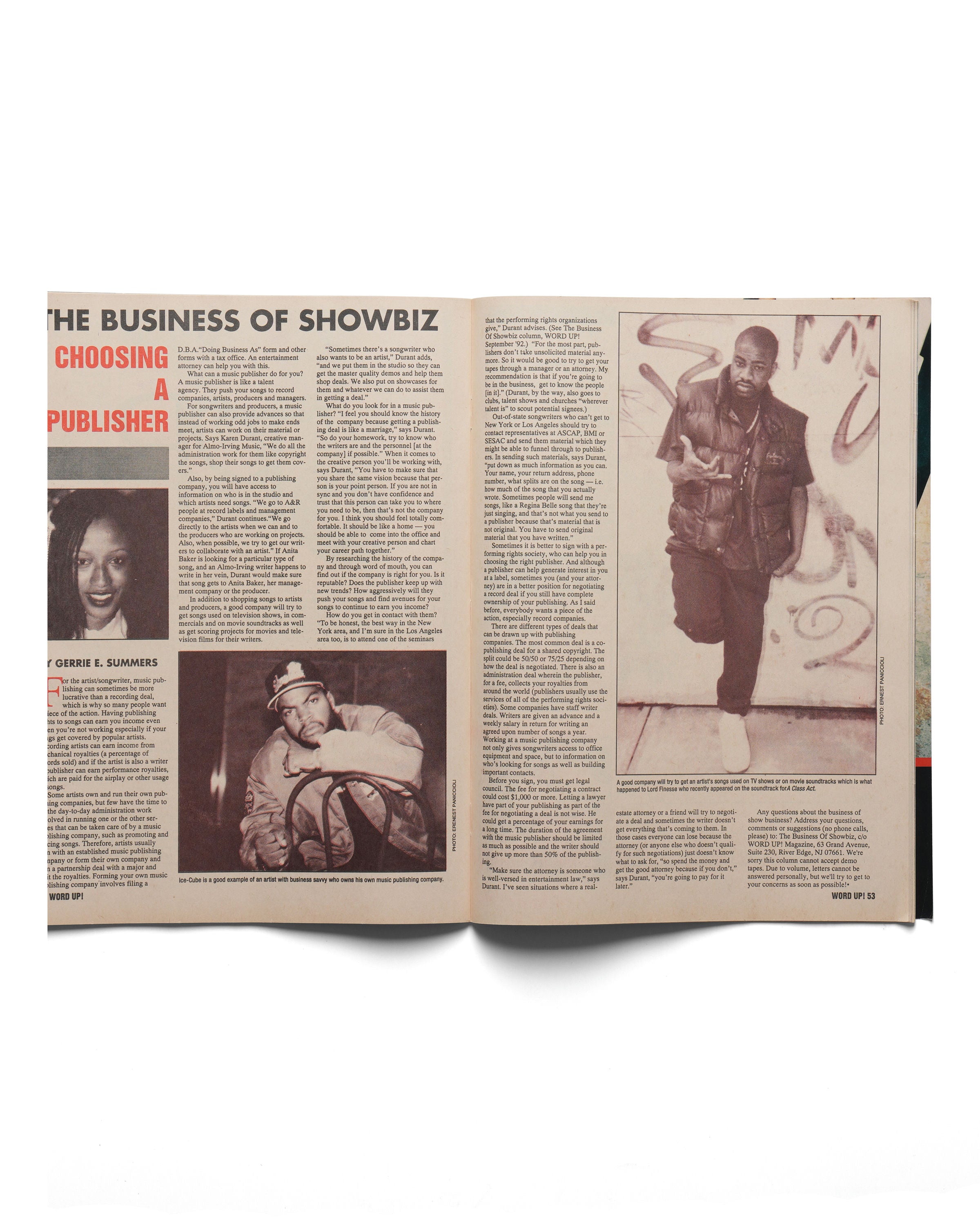 Word Up - October 1992 - Insert