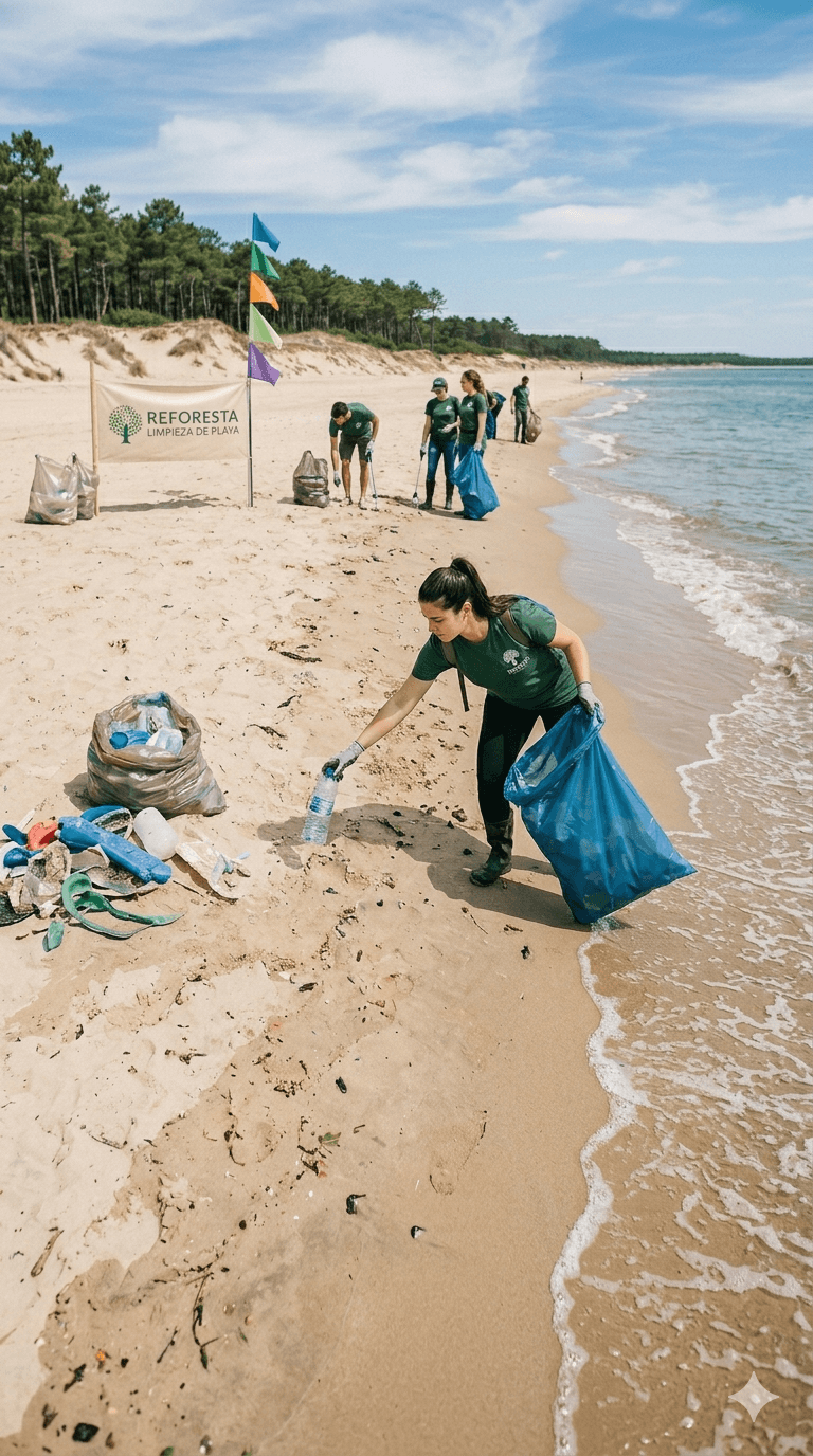 A smiling woman with her arms crossed, standing against a dark green background. She has long, dark hair.