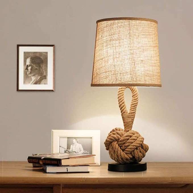 Rope table lamp – A beautifully designed piece, perfect for adding elegance to any space.