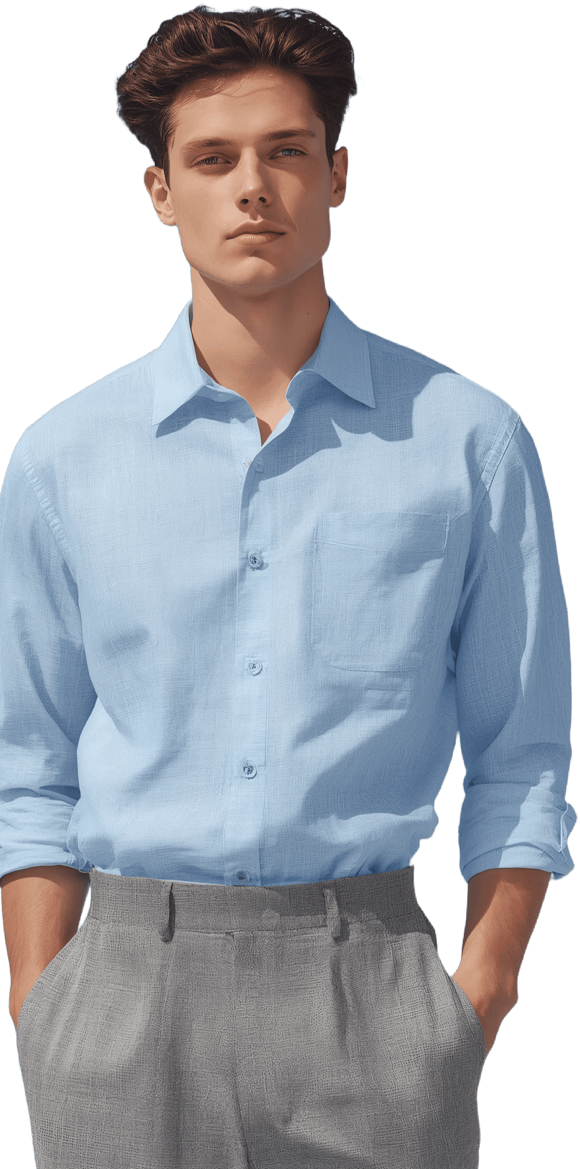 Smiling man in black Tshirt