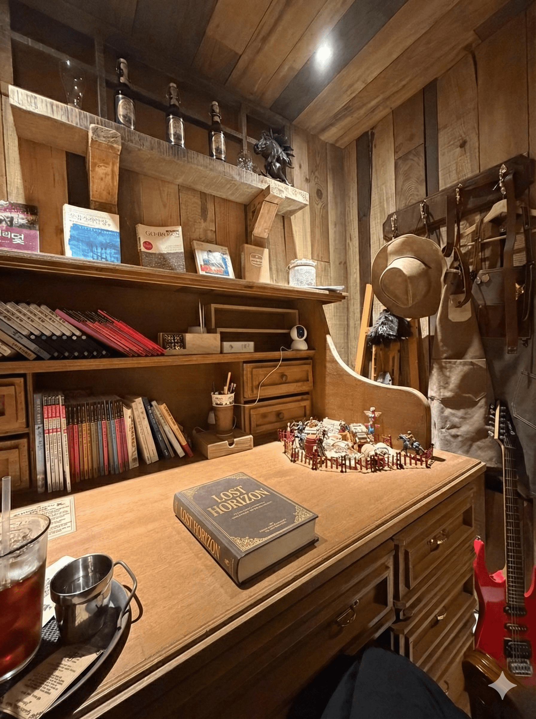 desk in a room