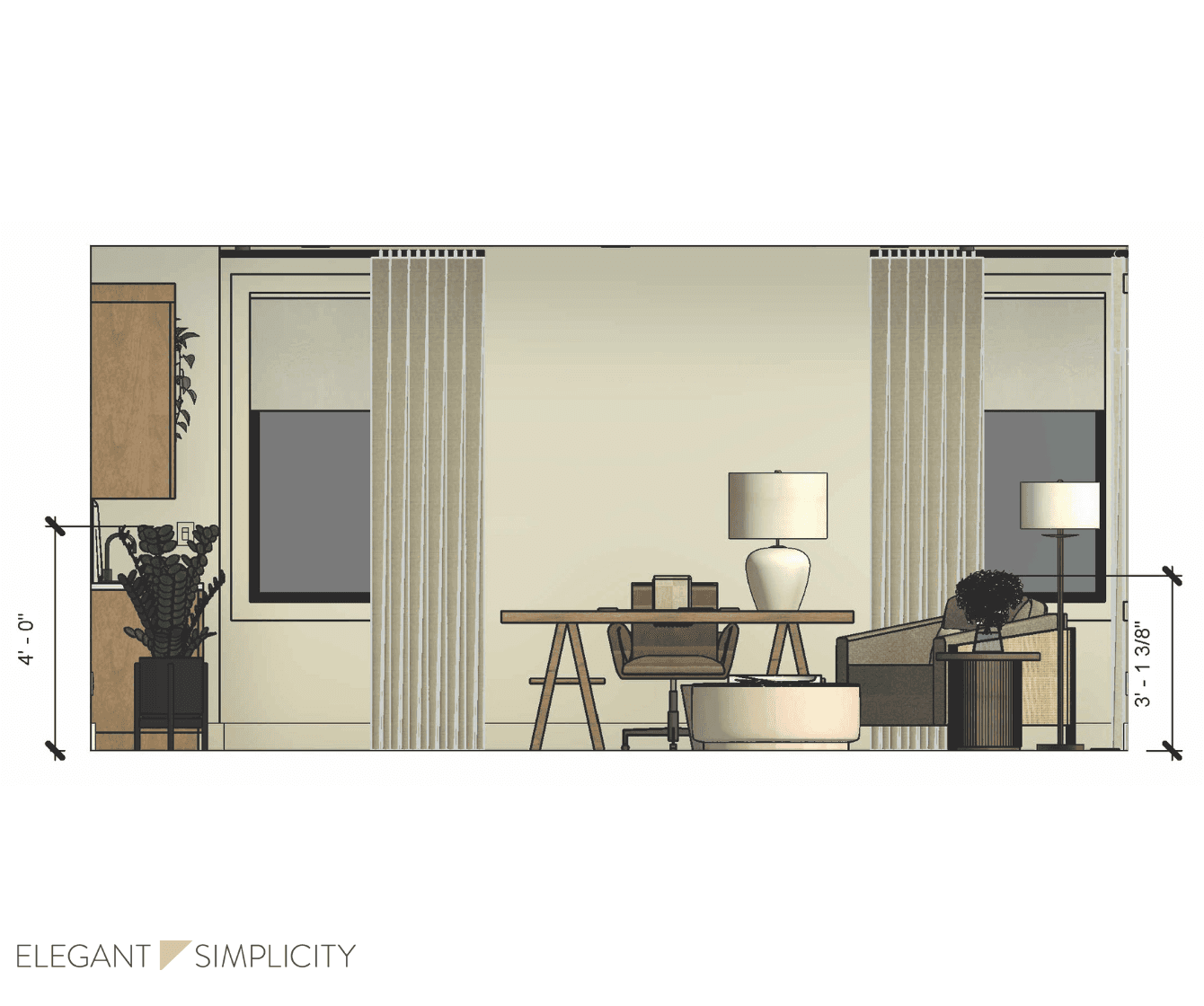 We’re so excited to share details from The Woodinville House: Her Office –– one of our favorite interior design + professional organizing projects in Woodinville, WA.