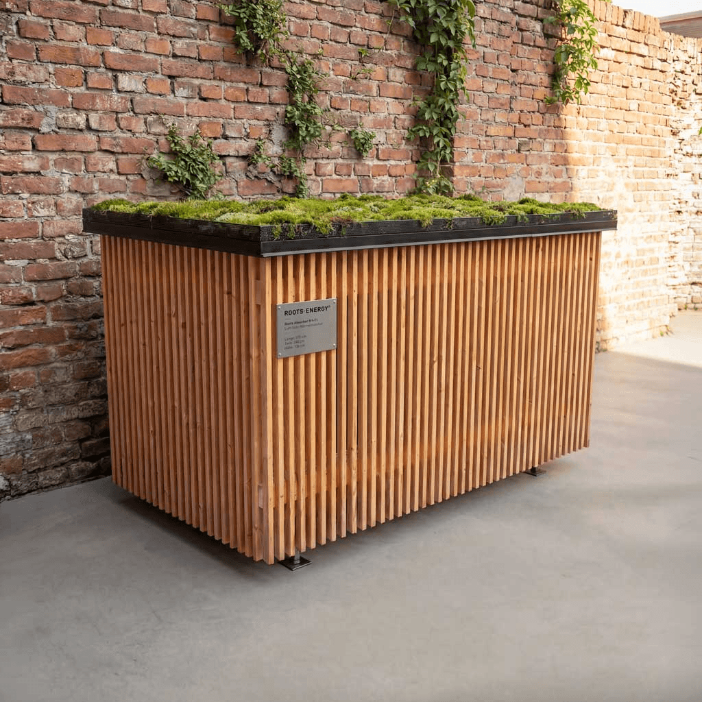 Roots Absorber. Stille Luftwärme.