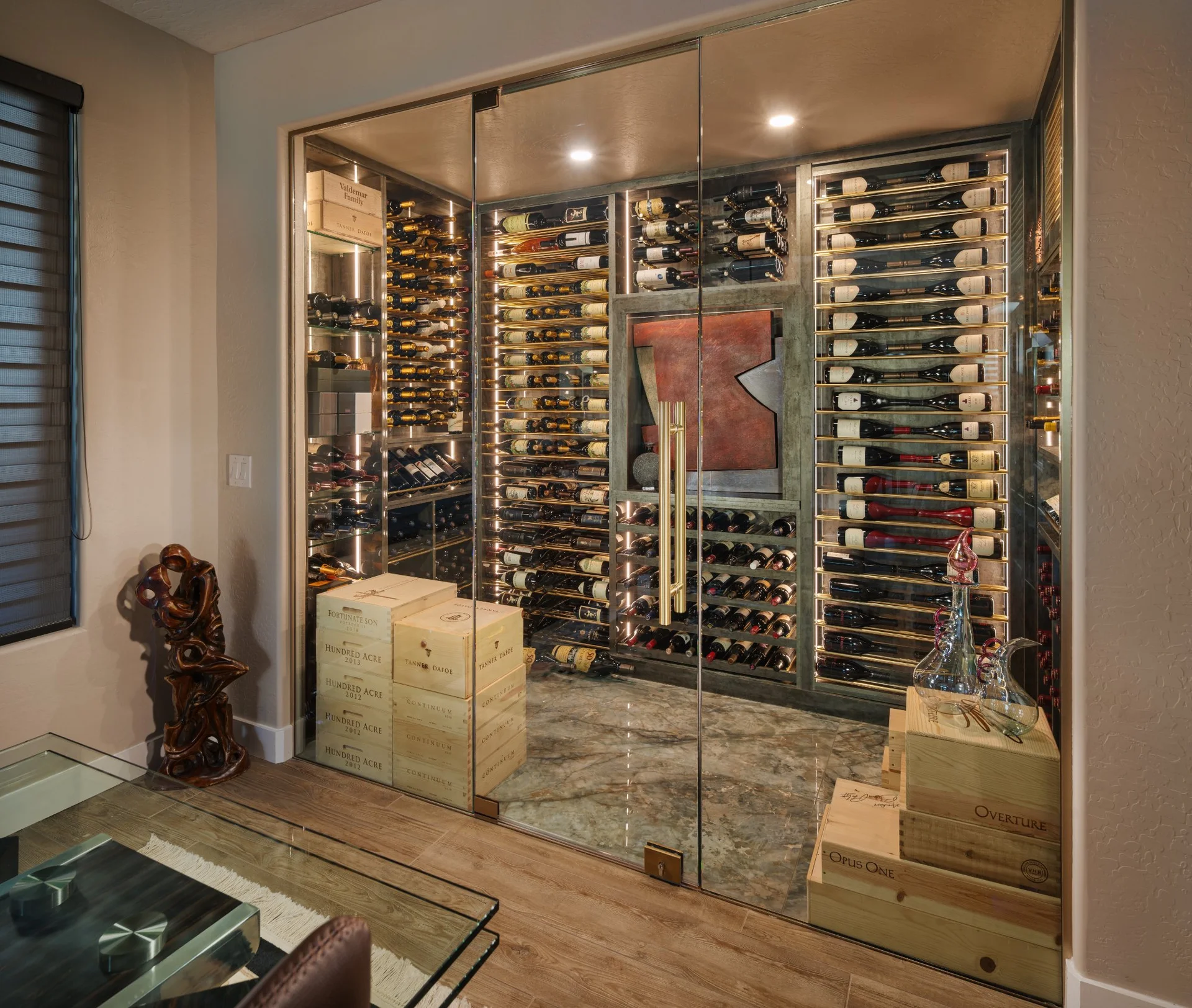 nfinity pool blending into the ocean view, minimalist sun loungers in soft neutral fabric, curved architecture