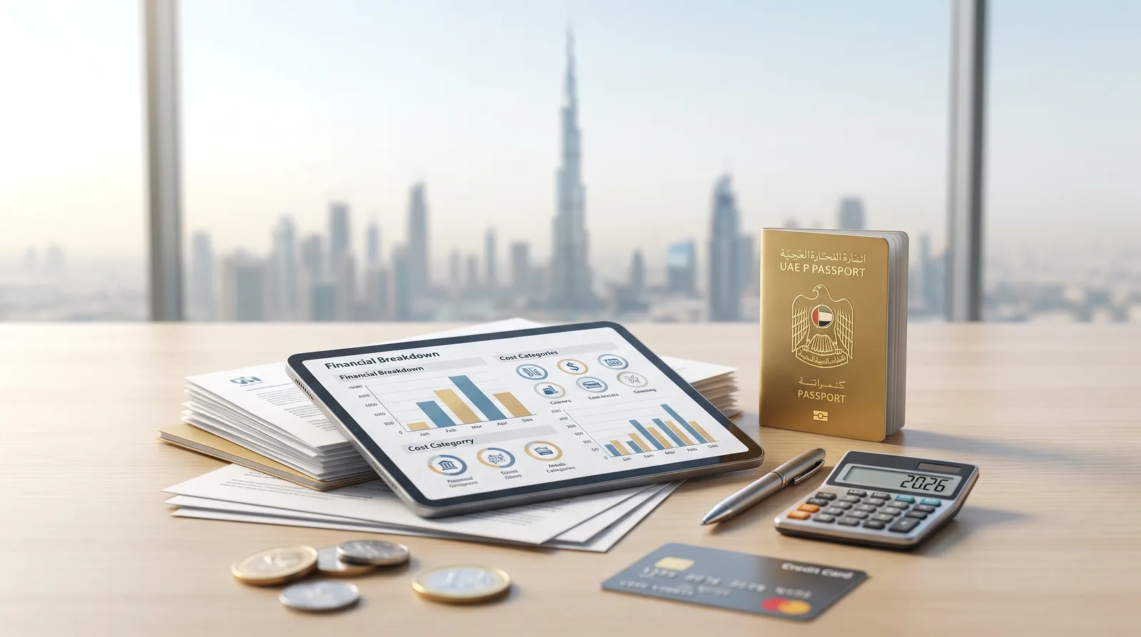 Attestation Requirements for Dubai Company Formation beside a Dubai trade license document and a modern