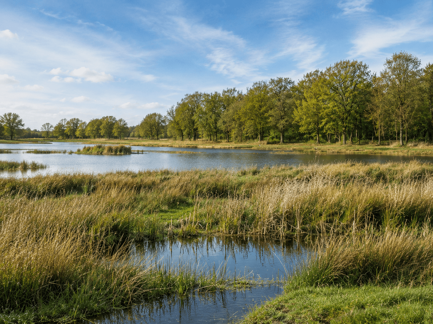 Ai Gegenereerde foto van het Naardermeer