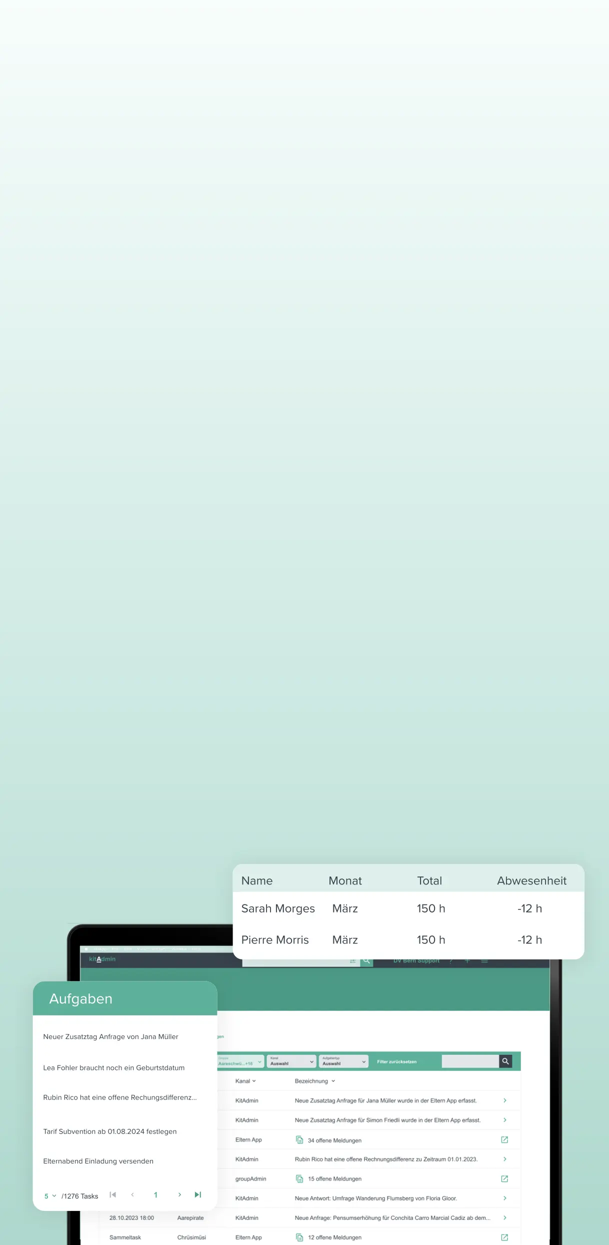 kitAdmin ist eine Software für die einfache Kita-Verwaltung