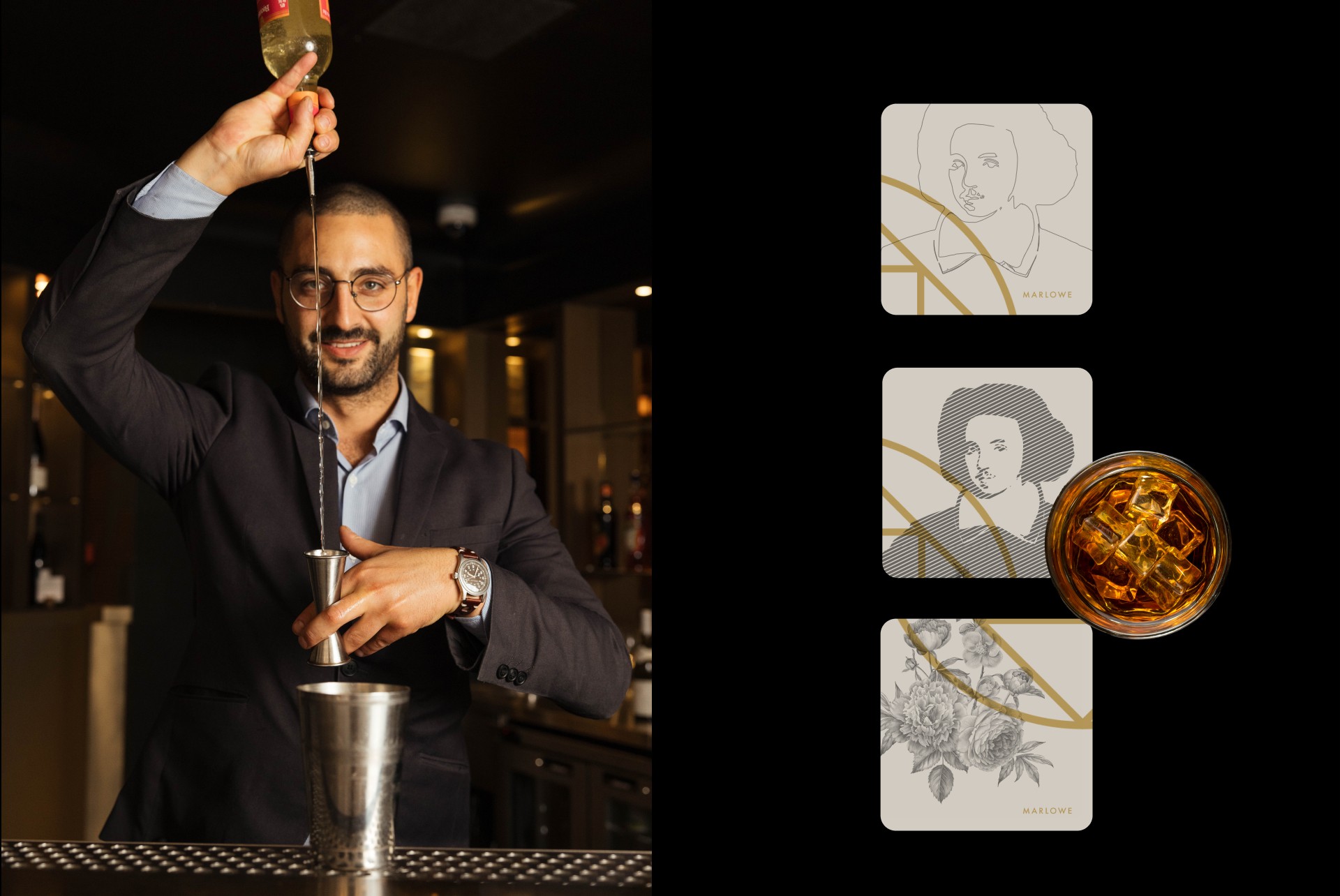 Marlow bar brand assets