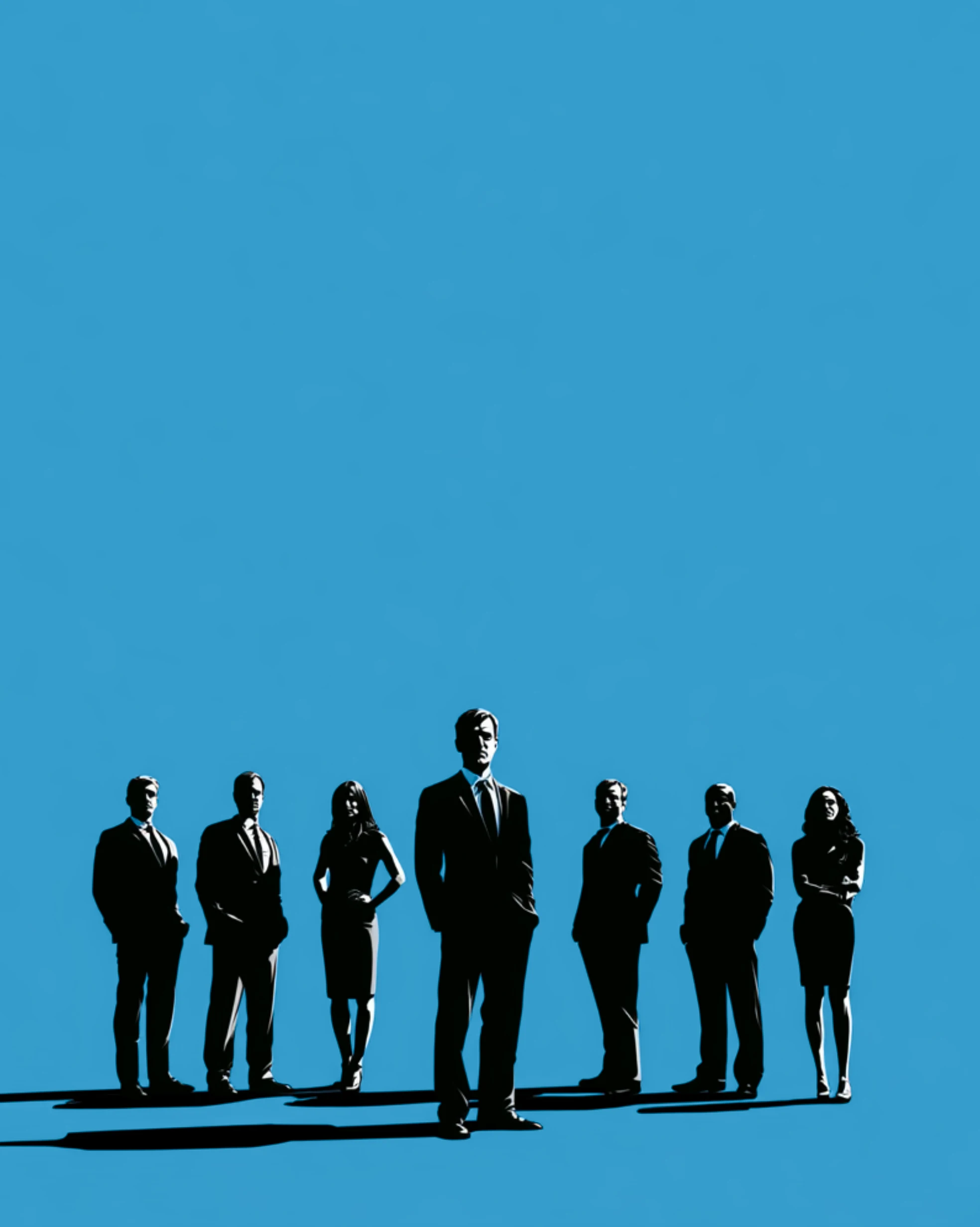 leadership team posing for image