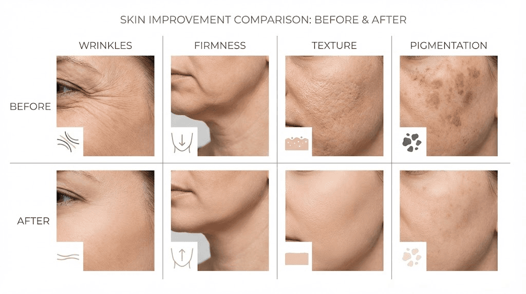 Copper peptides before and after results by skin concern type