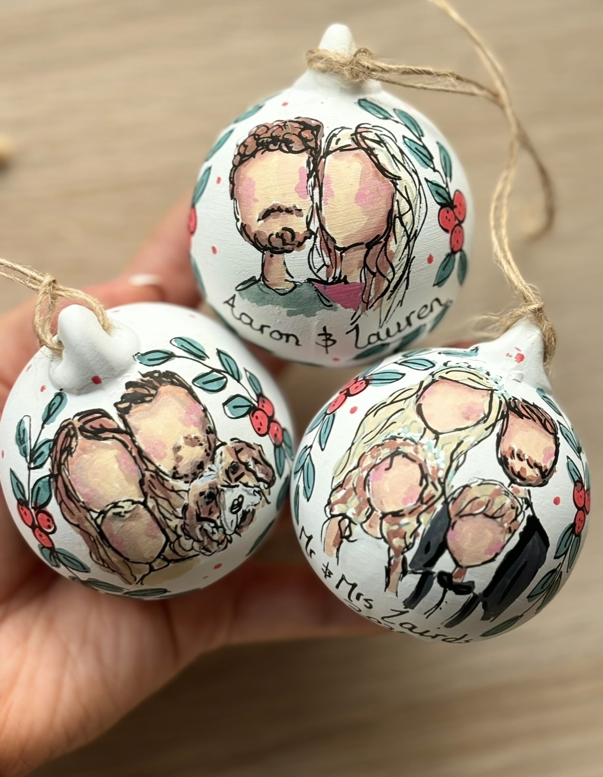 Close-up of joshua tree branches against a clear sky.