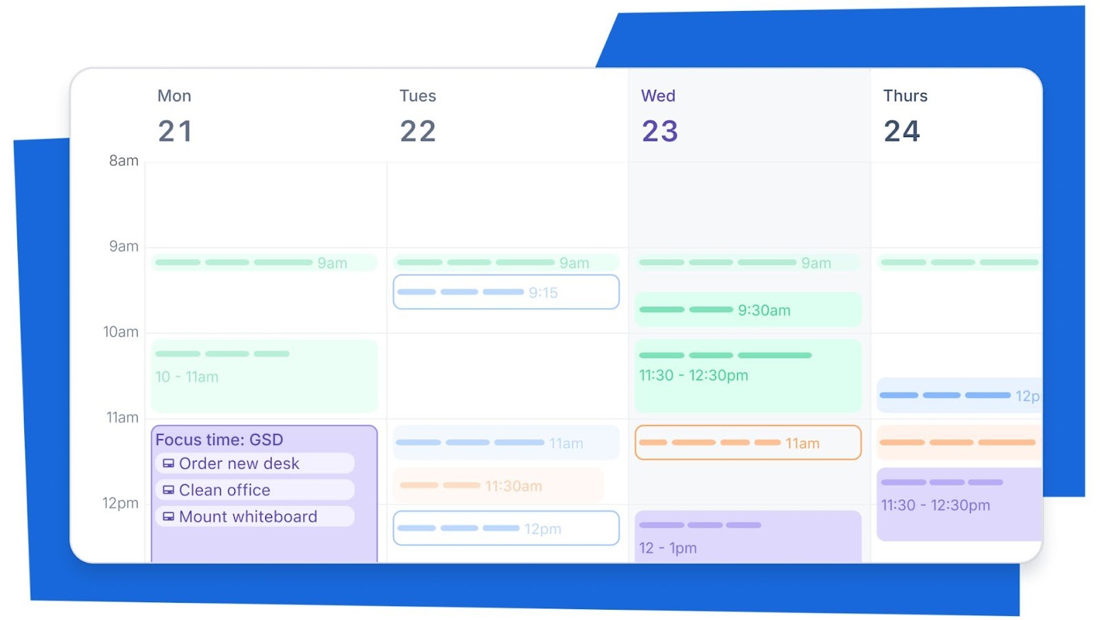 Trello's calendar view for project planning