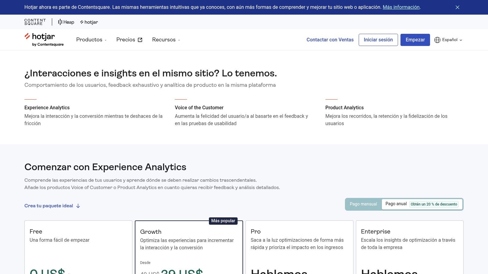 Hotjar (now part of Contentsquare)