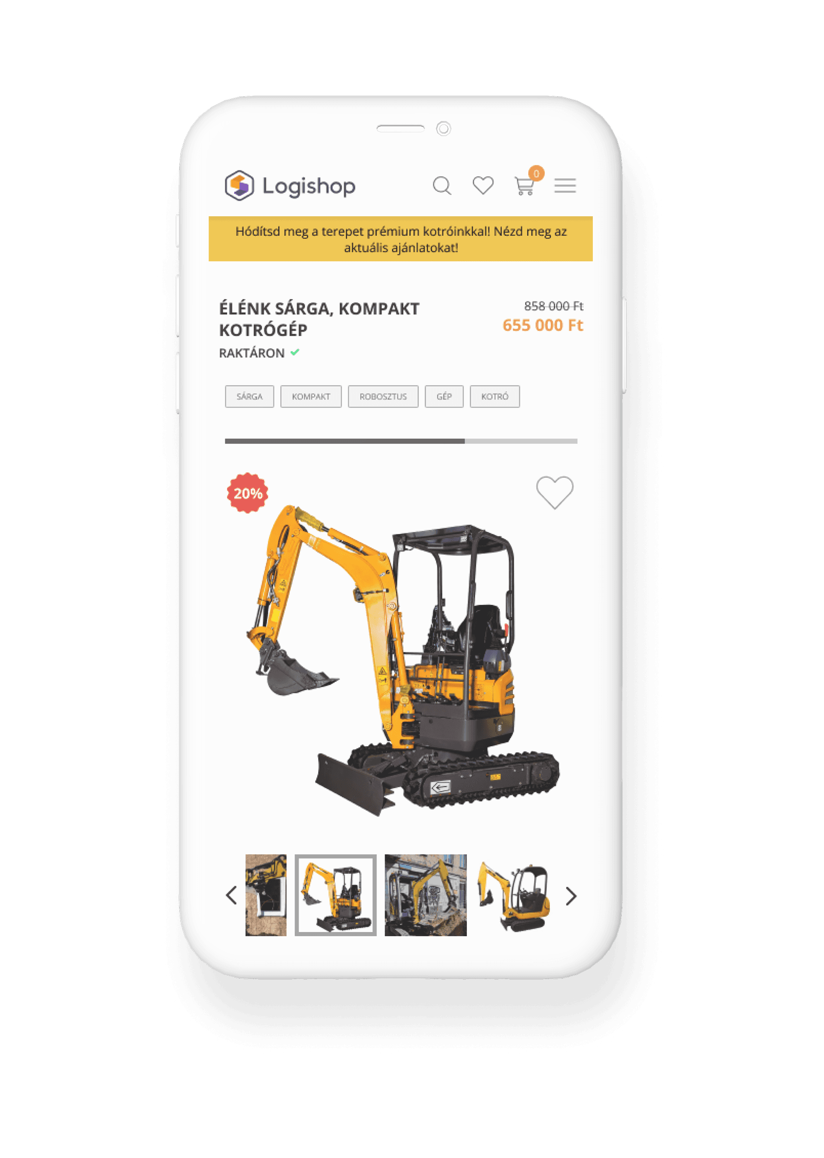 Logishop - ipari gépek B2B webshop