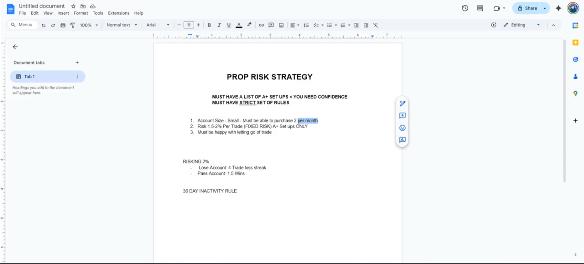 Prop Firm Risk Strategy