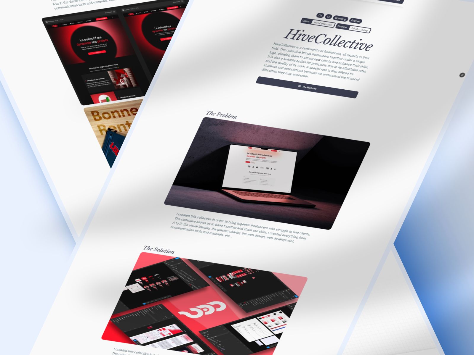 CMS Blog projet d'OrangeFolio, template Framer designé et développé par Ilies MANATA, Développeur Expert Framer & Ux / Ui Designer, Freelance, Nord